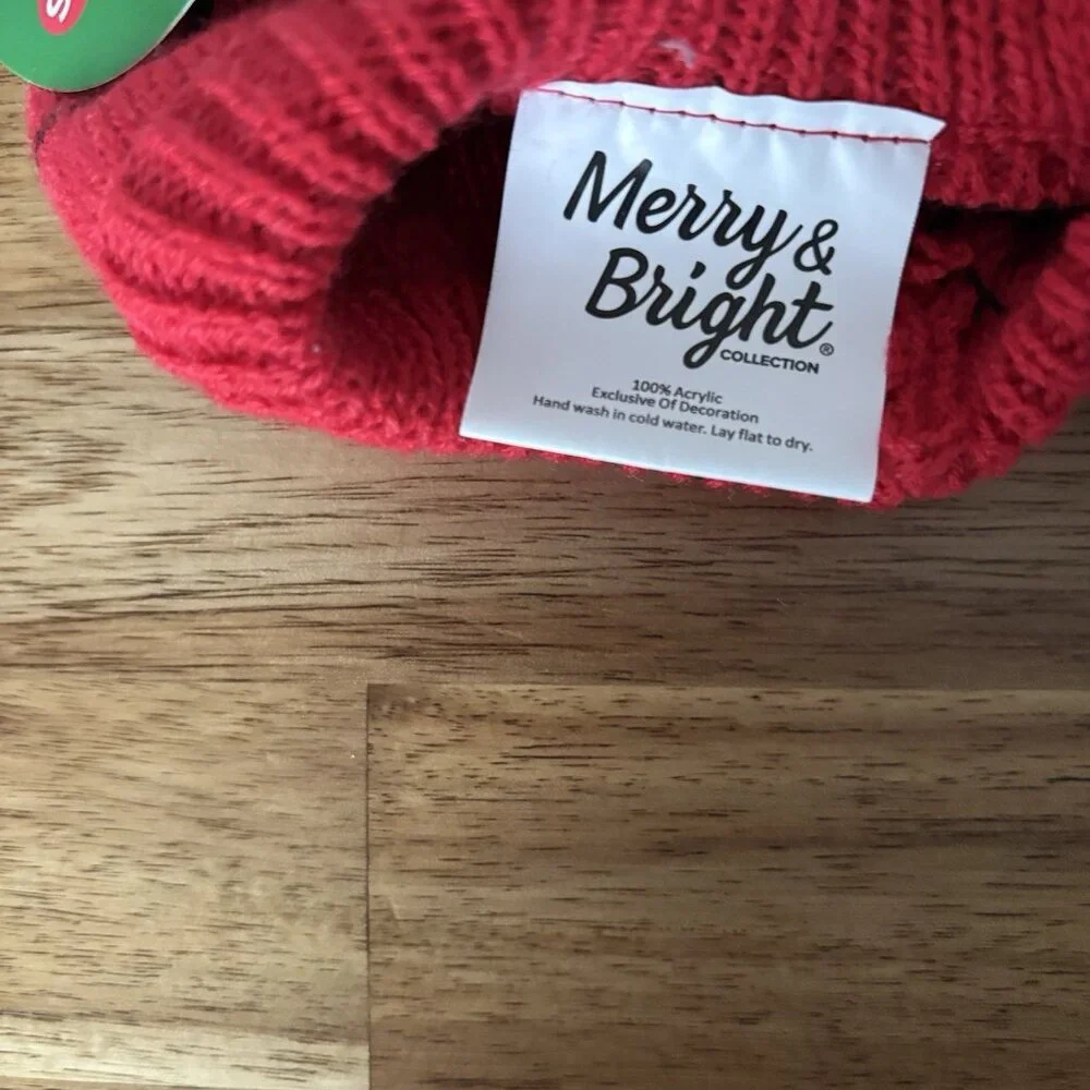 Merry &‎ Bright Holiday Dog “Ugly Sweater” Fireplace Xmas Pet Apparel XS NWT
